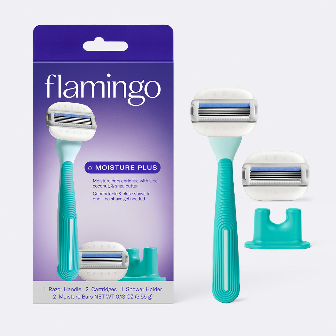 Moisture Plus Razor Set – Flamingo