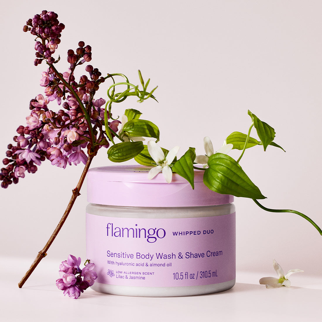 Whipped Duo Sensitive Body Wash & Shave Cream – Flamingo