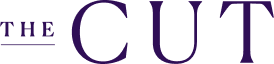 The Cut logo in dark purple