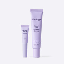 Flamingo Facial Hair Removal Cream and Calming Serum