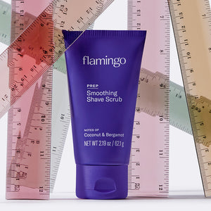 Mini scrub surrounded by clear plastic rulers.