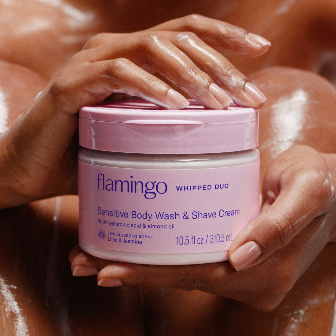 Whipped Duo Sensitive Body Wash & Shave Cream – Flamingo