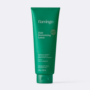 Green tube of Flamingo Daily Moisturizing Lotion